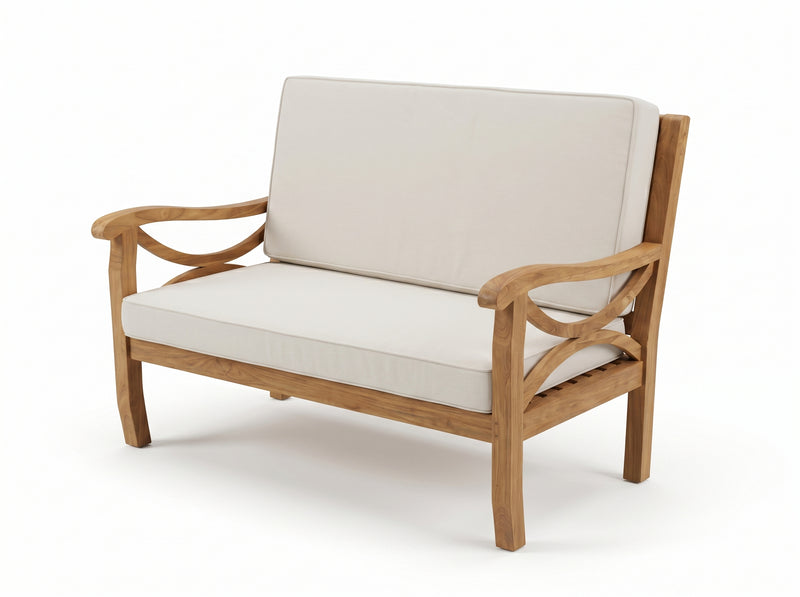 teak Paris two seat outdoor love seat product view