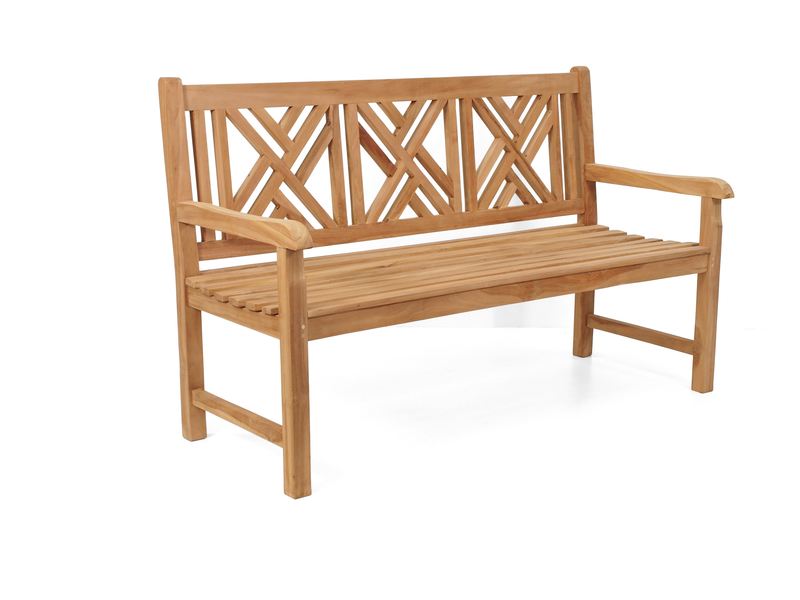 Geo Teak Bench Seat