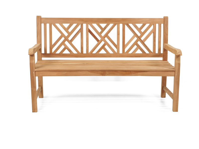 Geo Teak Bench Seat