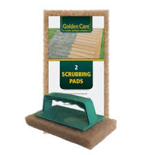 Golden Care x 2 Brown Scrubbing Pads