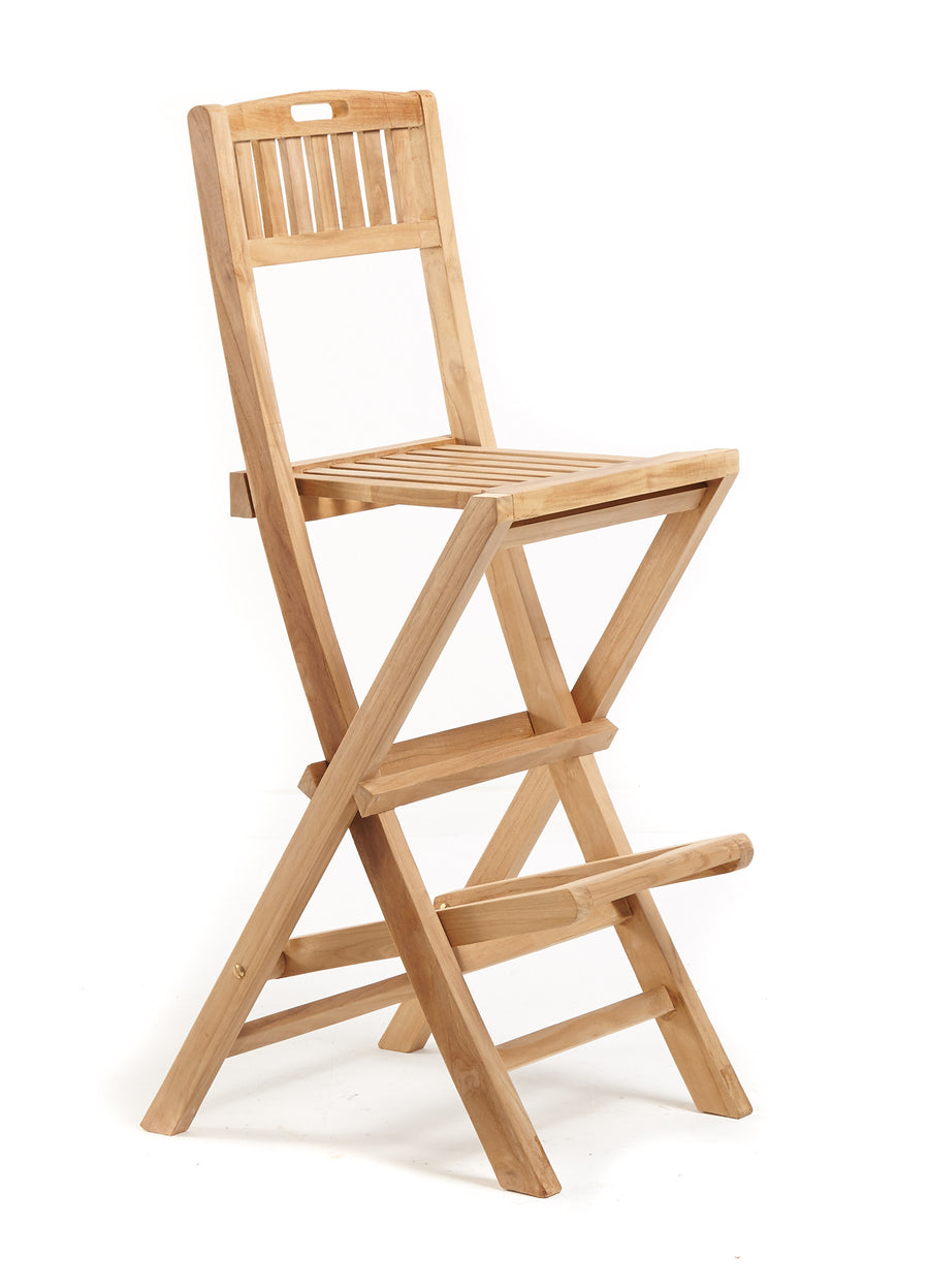 Folding Bar Stools - THE TEAK PLACE