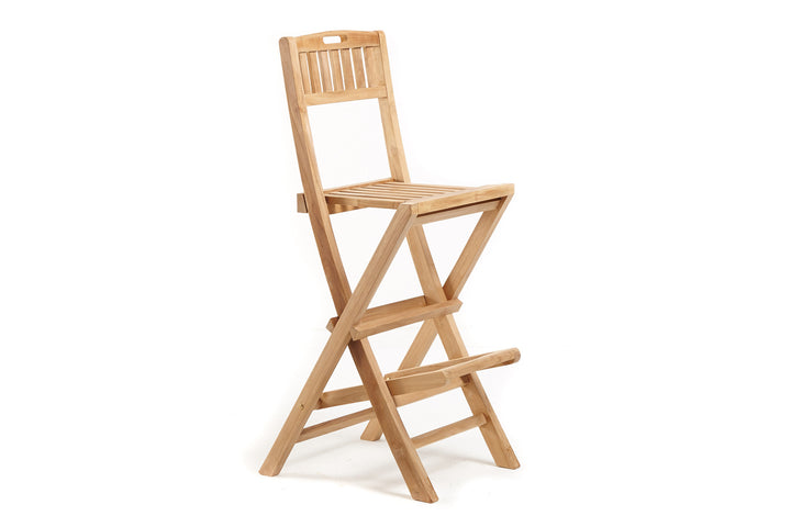 Folding Bar Stools - THE TEAK PLACE