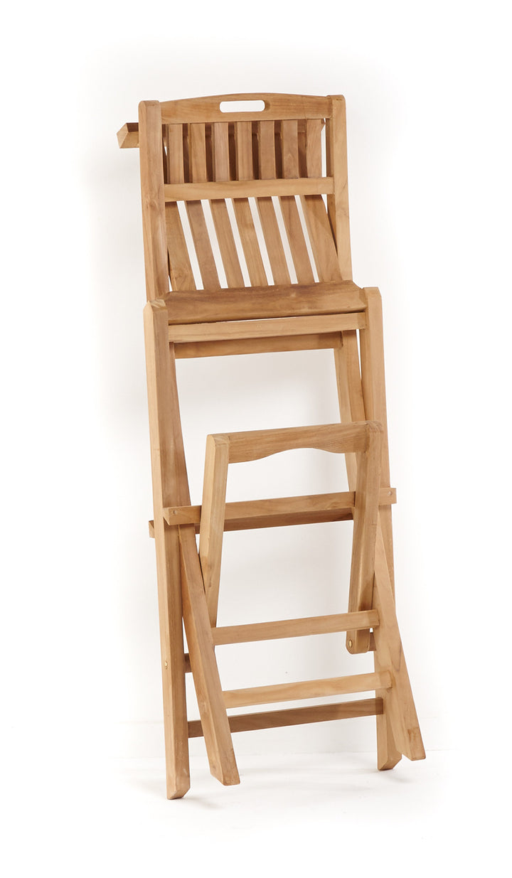 Folding Bar Stools - THE TEAK PLACE