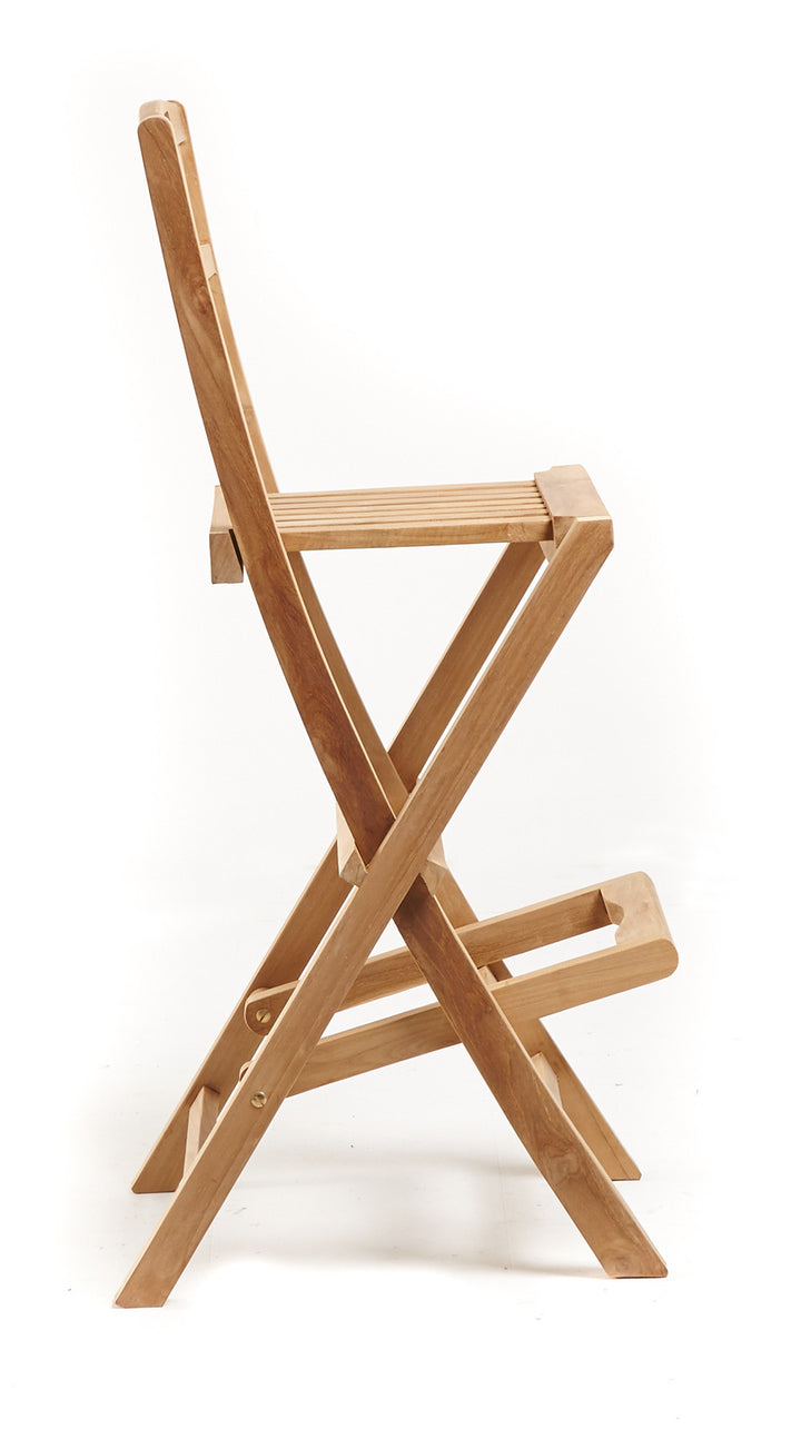 Folding Bar Stools - THE TEAK PLACE