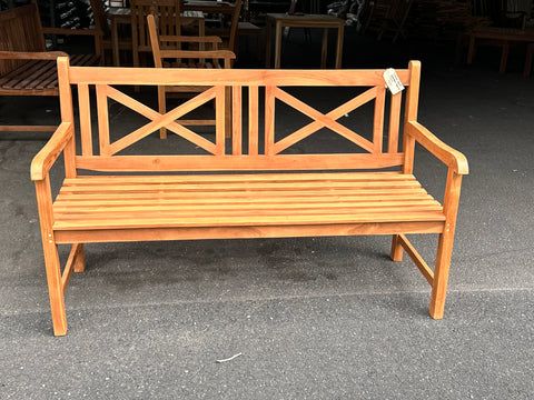 Clearance Cross Back Garden Bench - 180CM (Discontinued)