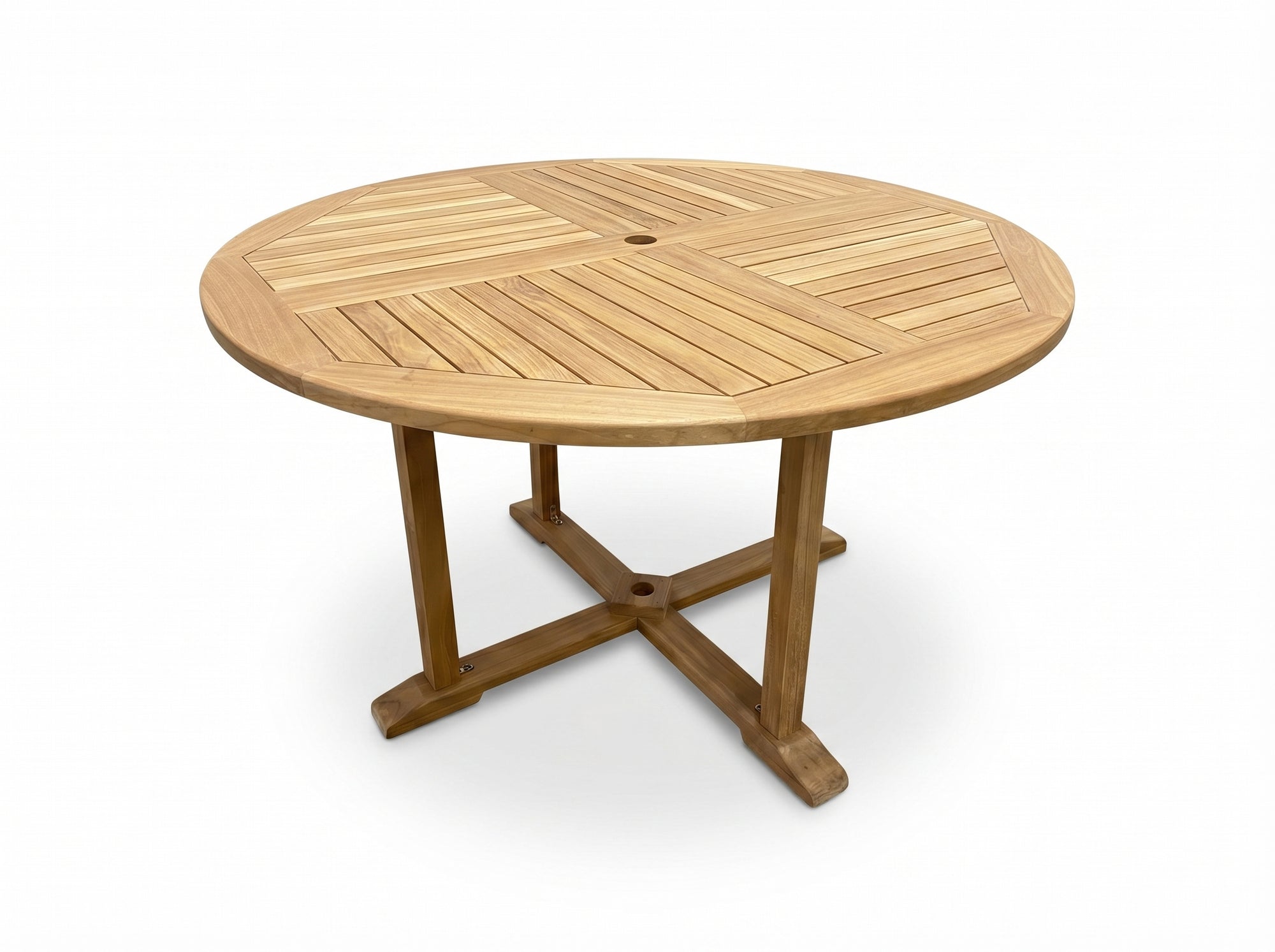 Medan Outdoor Teak Round Dining Table