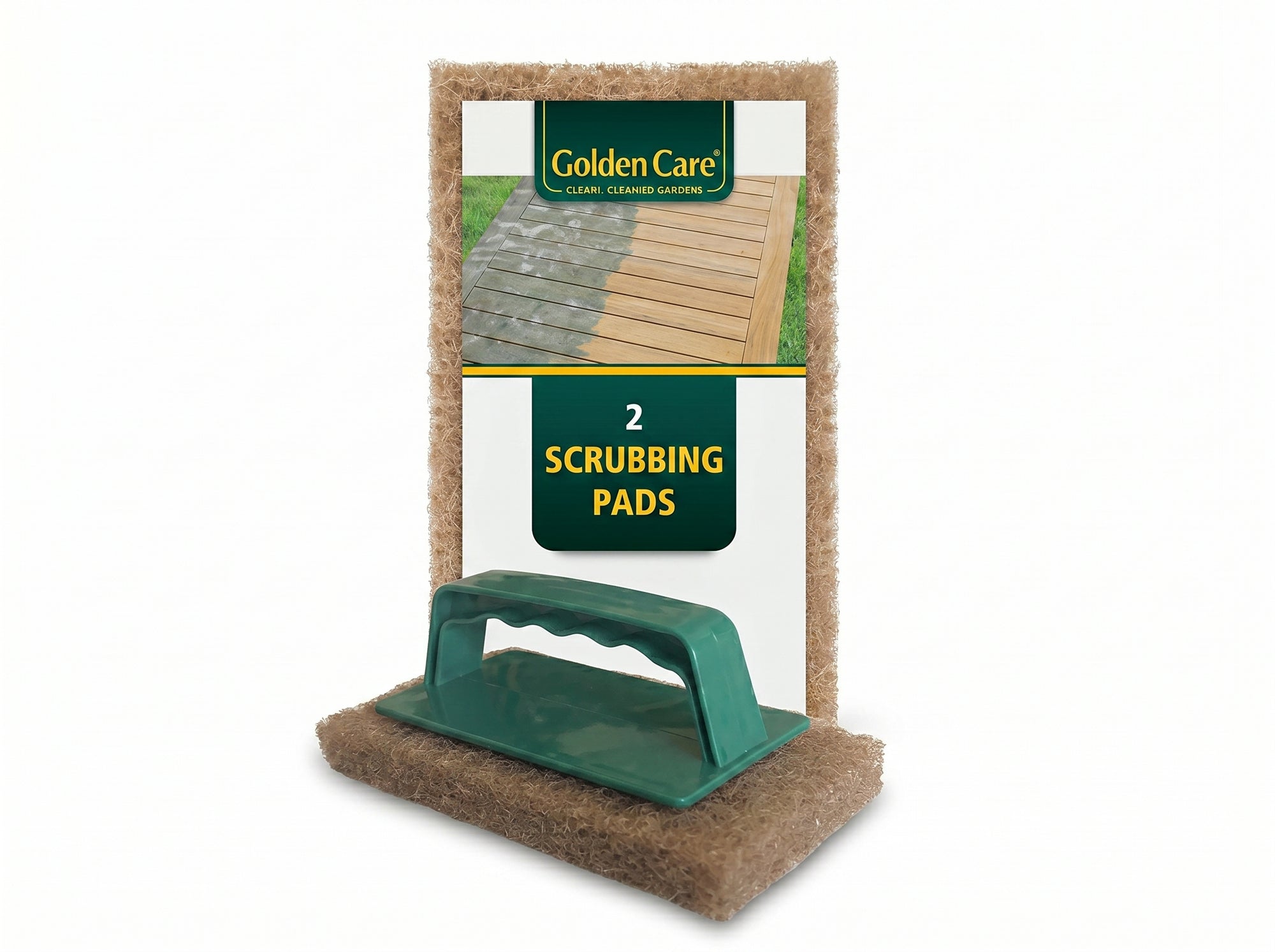 Golden Care x 2 Brown Scrubbing Pads