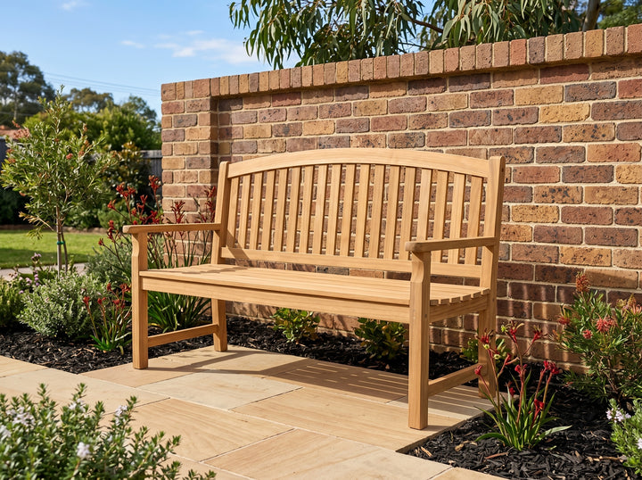 Dover Teak Garden Bench - 120CM (Clearance)