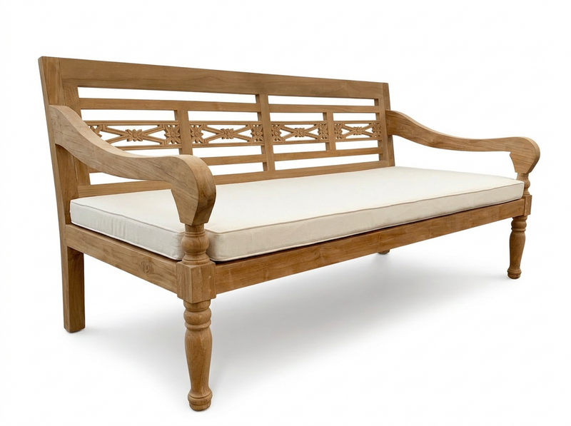 Floral Teak Daybed