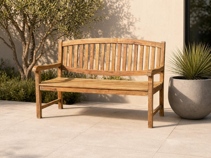 Oval Teak Garden Benches