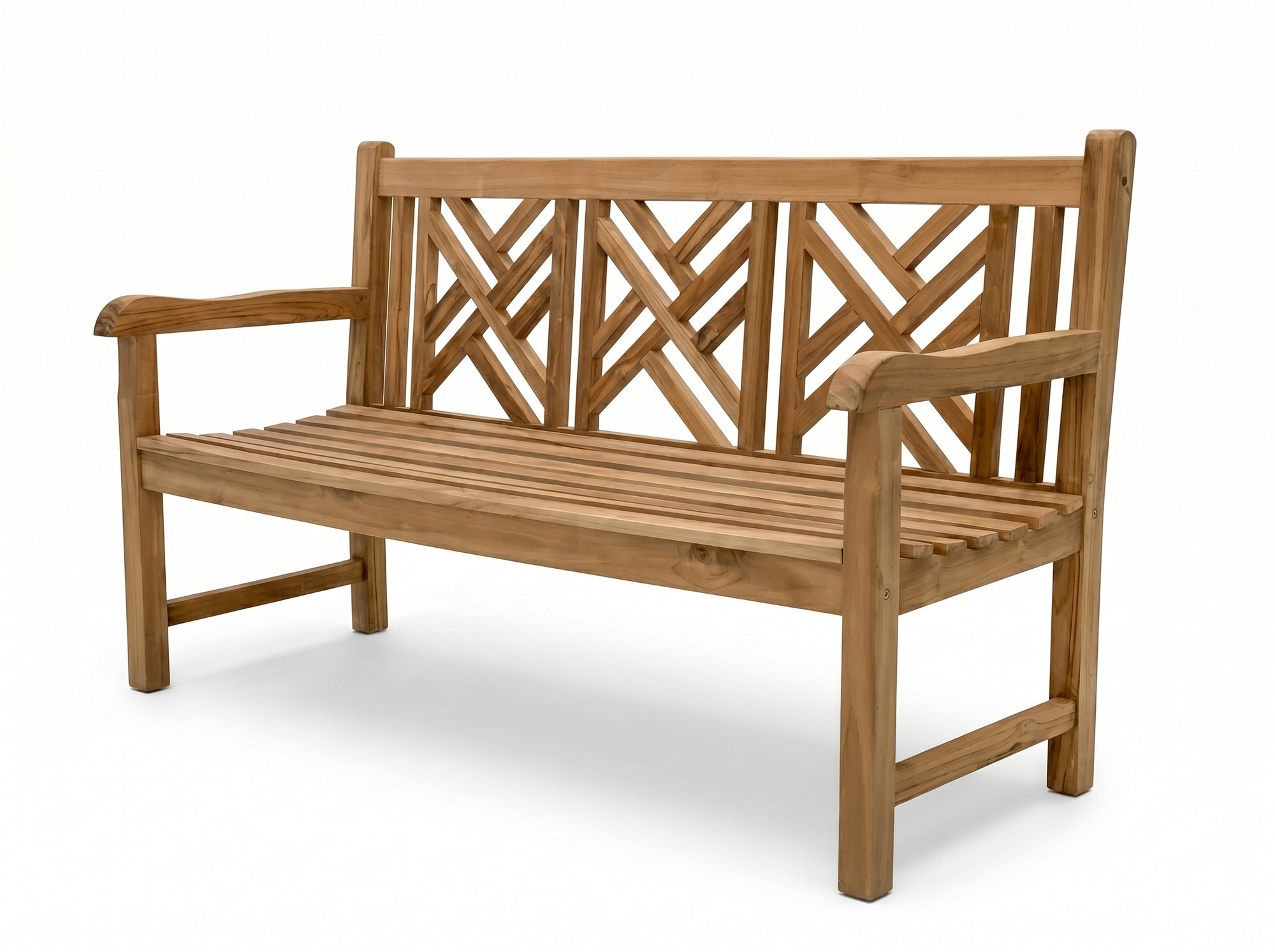Geo Teak Bench Seat