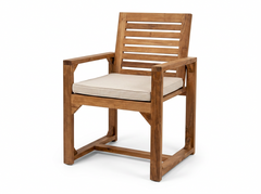 clearance Sorrento teak outdoor chair with cushion product view