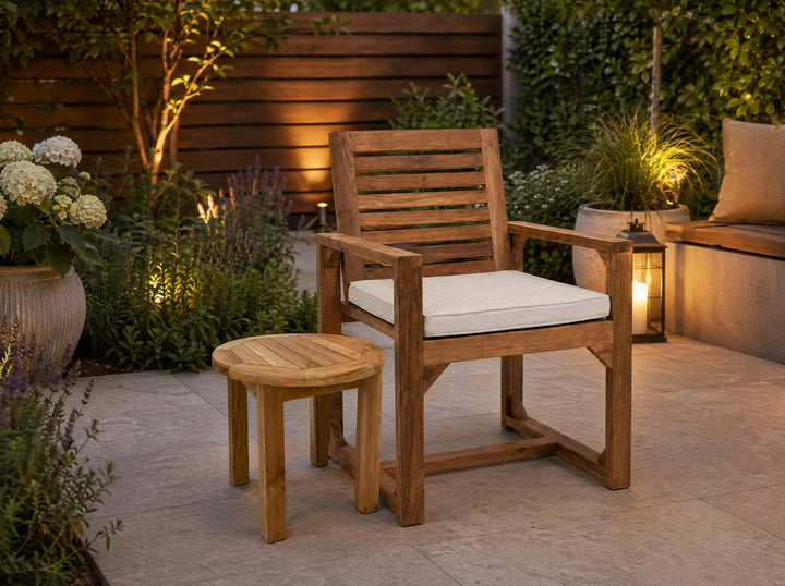 Round Teak Coffee Table