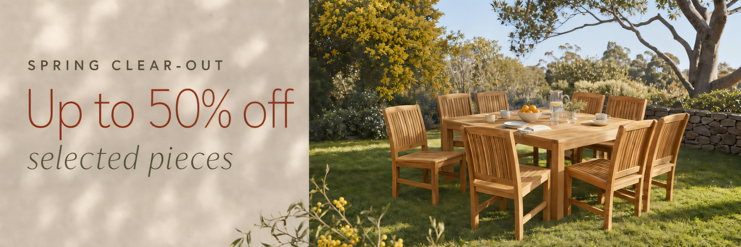 Spring Clear-Out 2026, The Teak Place