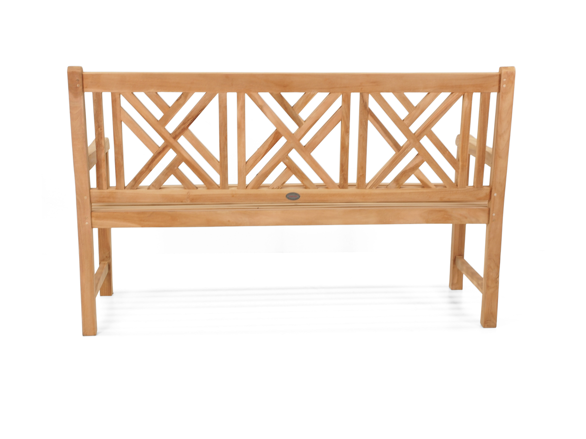 Geo Teak Bench Seat