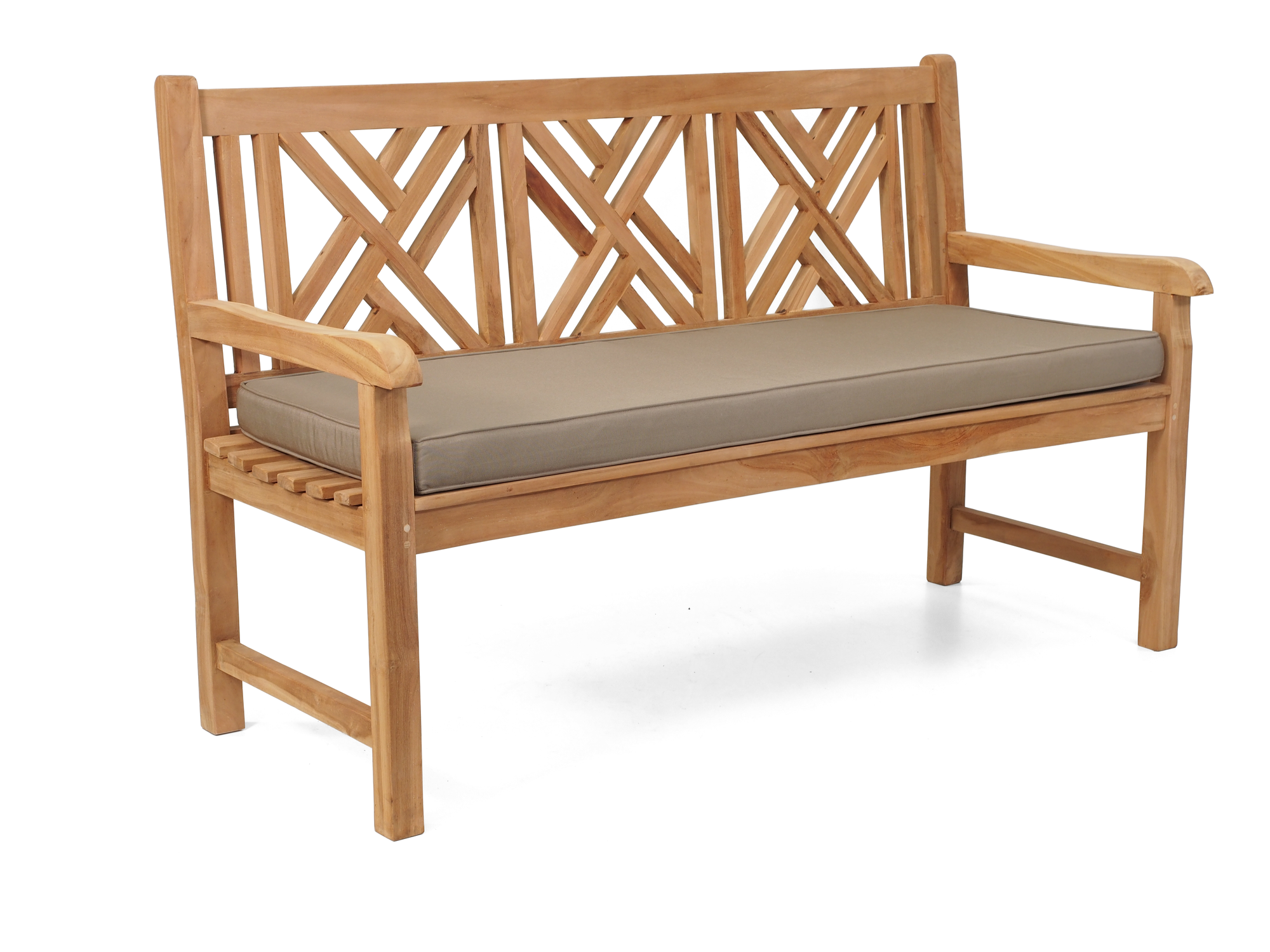 Geo Teak Bench Seat