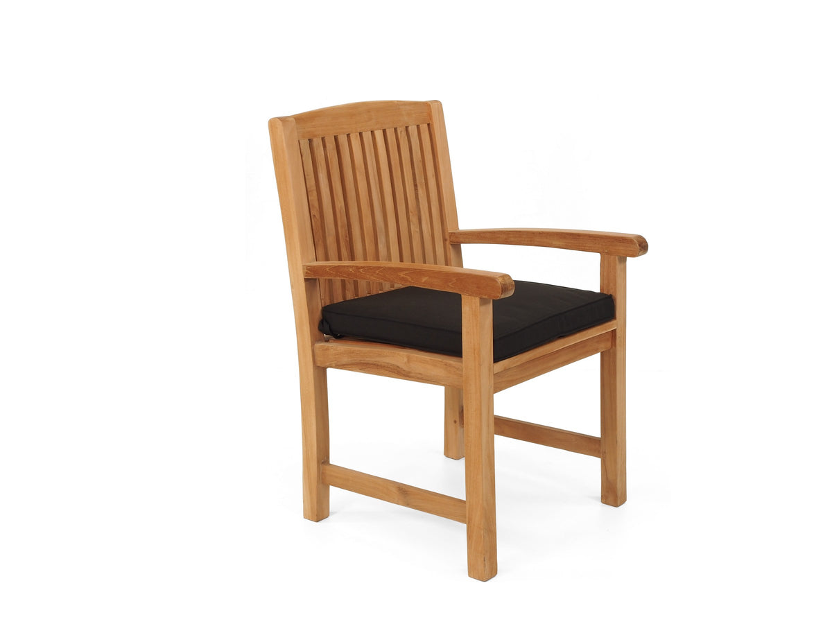 Tokyo teak armchair with Black Sunproof cushion