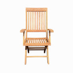 Capri Folding Outdoor Arm Chair