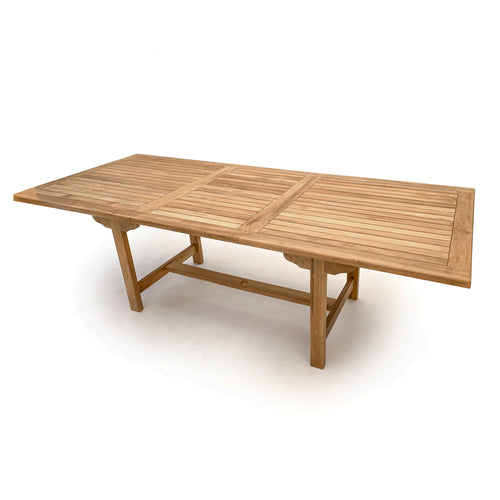 teak Emma extension outdoor dining table product view