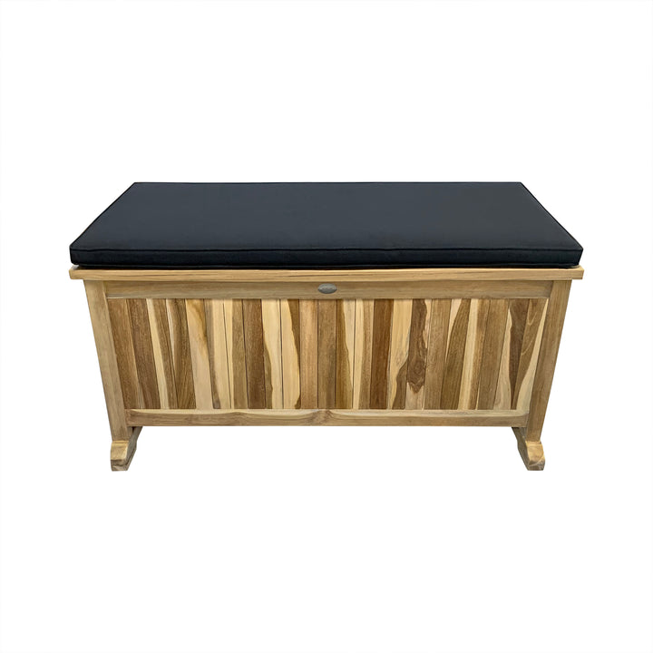 Teak Storage Bench/Box With Cushion