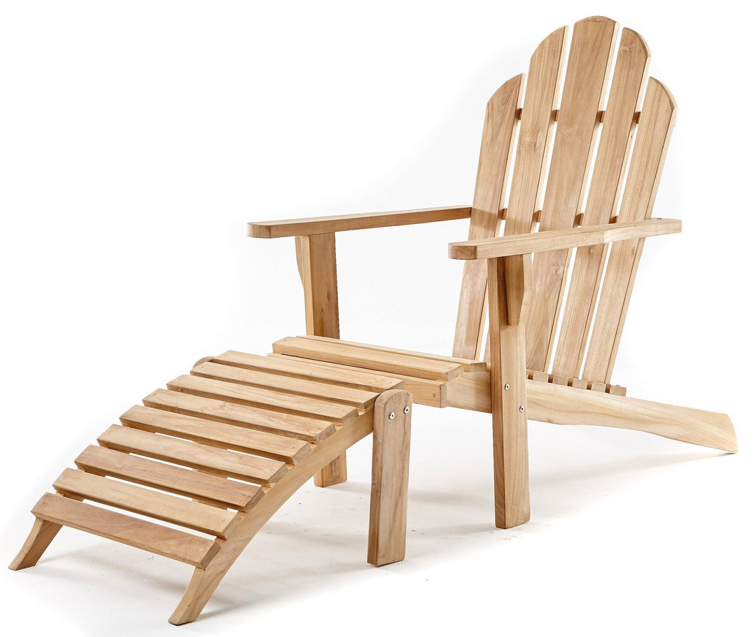 Adirondack chairs and footstool - The Teak Place